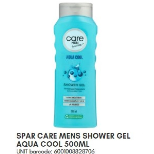 SPAR CARE M SH/GEL AQUA COOL 500ML (RF)